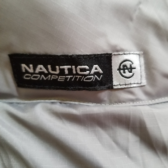 NAUTICA COMPETITION REVERSIBLE YELLOW GRAY BLACK WINTER SNOW DOWN JACKET LARGE - Picture 3 of 12